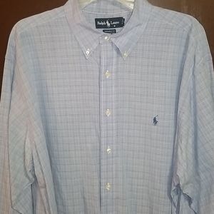 POLO BUTTON UP SHIRT size 17 34/35